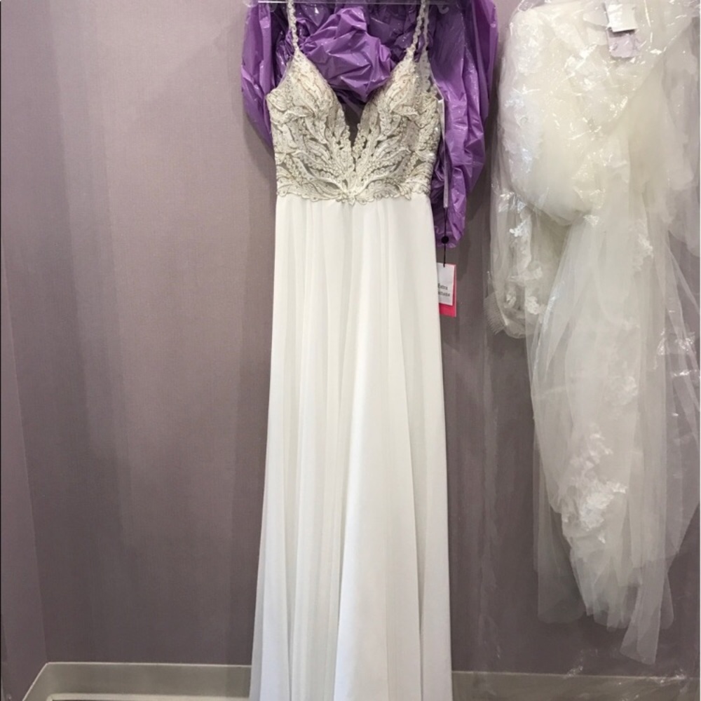 JVN by Jovani White Prom Dress